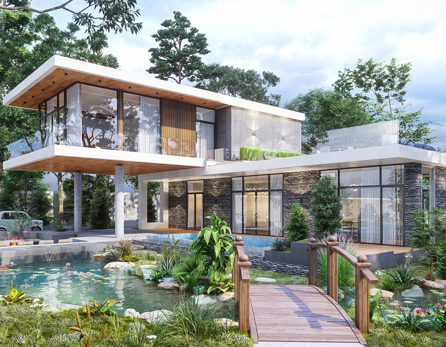 Nhà phố 2 tầng tại Hà Tĩnh mang phong cách nội thất Hoàn Kiếm